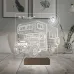 Karavan Kamp Kamping Outdoor Tasarım Kişiye Özel Metal Saatli 3D Lamba - Masa Gece Lambası