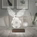 Kartal Top Futbol Futbolcu Hediye Taraftar Kişiye Özel Metal Saatli 3D Lamba - Masa Gece Lambası