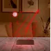 Keman Müzik Nota Müzisyen Hediye Kişiye Özel Metal Saatli 3D Lamba - Masa Gece Lambası