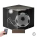 Futbol Topu Krampon Futbolcu Hediye Kişiye Özel Metal Saatli 3D Lamba - Masa Gece Lambası