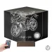 Motorsiklet Motorcu Hediye Kişiye Özel Metal Saatli 3D Lamba - Masa Gece Lambası
