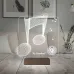Müzisyen Hediye Müzik Nota Kişiye Özel Metal Saatli 3D Lamba - Masa Gece Lambası