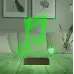 Müzisyen Hediye Müzik Nota Kişiye Özel Metal Saatli 3D Lamba - Masa Gece Lambası