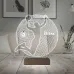 Basketbol Basket Topu Kişiye Özel Metal Saatli 3D Lamba - Masa Gece Lambası